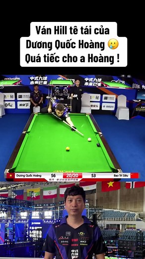 Ván Hill tê tái của \nDương Quốc Hoàng 🥲\nQuá tiếc cho a Hoàng !