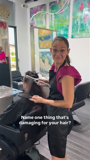 hairt on Instagram: "Our stylists see this every day. These habits are damaging your hair, did you know? 💇🏼‍♀️ #haircare #healthyhair #hairdamage #hairgrowthtips #hairroutine"
