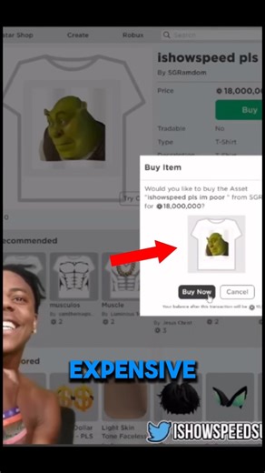 When Speed bought The most expensive items on roblox 🤯💲