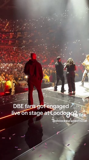 #DblockEurope fans got engaged live on stage at @The O2 | engaged