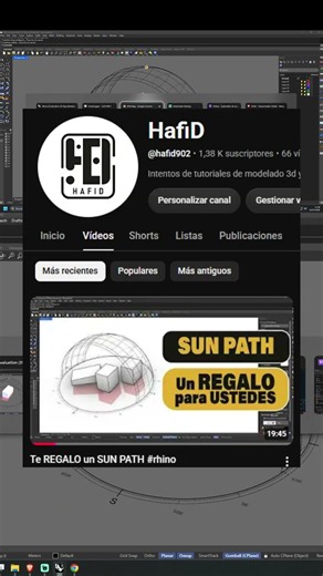 Te REGALO un SUN PATH #rhino #arquitectura #tutorial #diseño #diseño #viral #art