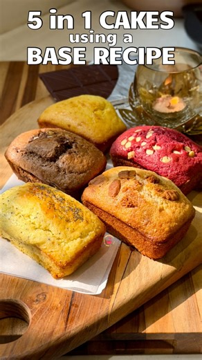 Henna Aggarwal on Instagram: "5 in 1 Cake, using a Base Batter Recipe One batter, endless possibilities! ✨ Started with a single base batter recipe → baked 5 different cakes 🍰😍 And the best part? With a little creativity, this same recipe can turn into 1000+ cake variations! 🌈 CAKE BATTER: AP Flour- 1 Cup Baking Soda- 1/3 Tsp Baking Powder- 2/3 Tsp Condensed Milk- 1/2 Cup Powered Sugar- 2 Tbsp Unsalted Butter- 1/3 Cup Milk- 2/3 Cup Vanilla Essence- 1/2 Tsp BUTTERSCOTCH: Yellow Color- 2 Drops 