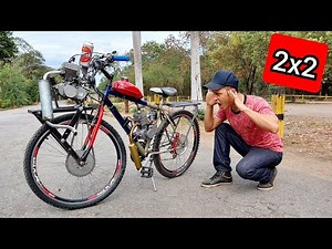 bike motorizada 2x2 tração nas 2 rodas dois motores