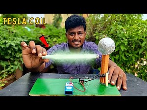 How to Make a TESLA COIL at Home⚡💡 | இது சூப்பரா இருக்கே!🥰 | Wireless Power Transfer