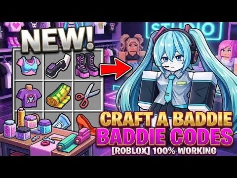 CRAFT A BADDIE CODES [ROBLOX] 100% WORKING CODES FOR ROBLOX CRAFT A BADDIE