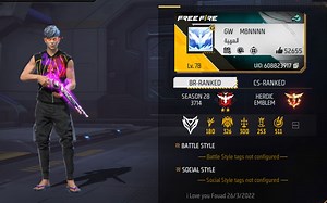 M8N’s Free Fire MAX ID, stats, K/D ratio, headshots, and YouTube income in July 2022