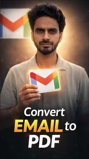 How to convert an email to PDF #hacks #smartphone #trending #settings #email #shortvideo