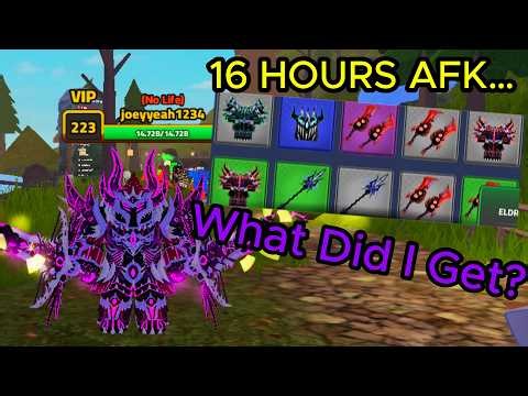 16 Hours In Afk Mode In Dungeon Quest Here's What I Got...