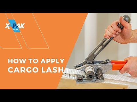 How to apply X-PAK's Cargo Lash™ to secure freight inside a shipping container!