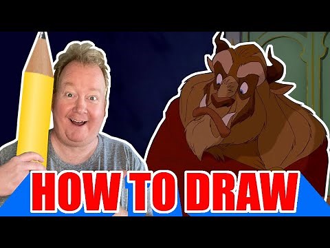 How to Draw THE BEAST from Beauty and the Beast step by step