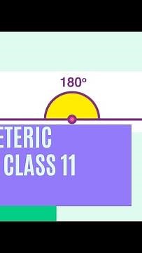 #CLASS11 TRIGONOMETRIC FUNCTIONS | ANGLE AND ITS MEASUREMENT | Ex 3.1