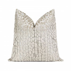 Pebbles Cut Velvet Pillow Cover | Ivory Cream Designer Throw Pillow Cover | 18x18, 20x20, 22x22, 24x24, 26x26, Lumbar 14x48 - Etsy