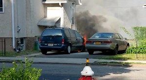 Spring valley, 40 West St. Spring Valley FD with a car fire. | Rockland buff