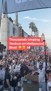 Thousands singing Yeshua on Hollywood Blvd! 😭🤯 | Ross Johnston