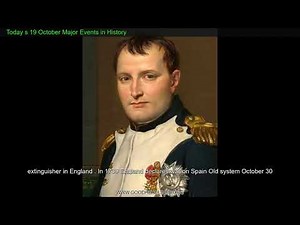 19 October Major Events in History