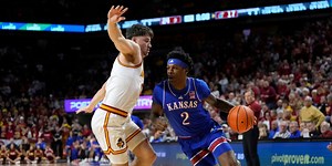 Kansas men’s basketball out of AP top 25 for first time since 2021