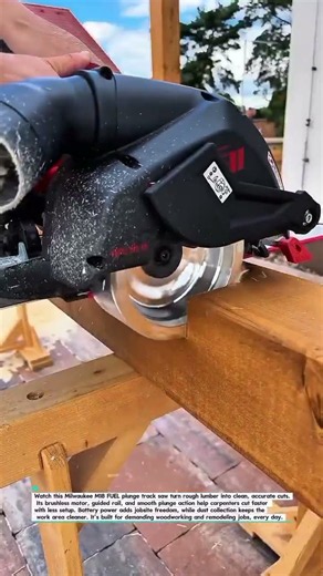 Milwaukee M18 FUEL Track Saw: Clean, Precise Cuts Fast! #Woodworking #TrackSaw #Tools