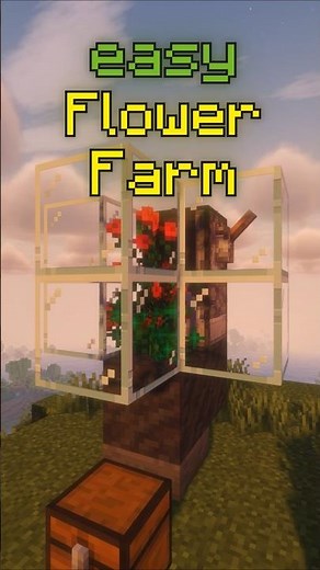 🌸 SIMPLE 2-Tall Flower Farm in Minecraft