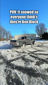 Who do you think did it best? 🔥😂#fullsenddiesel #diesel #drift #snow #fullsend