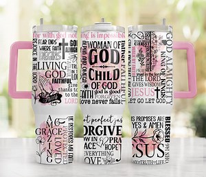 Woman of God 40oz Tumbler Wrap Sublimation PNG File - Christian Faith 40oz Tumbler Template - Jesus Bible Verses Instant Digital Download - Etsy