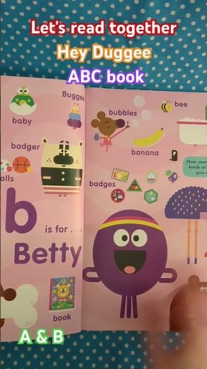 Let's read together a Hey Duggee sticker book ABC #heyduggee #kidsbooks #letsread #childrensbooks