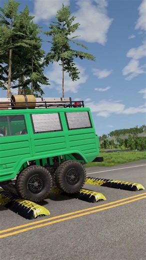 Colorful Cars vs Speed Bumps #101 | BeamNG.drive