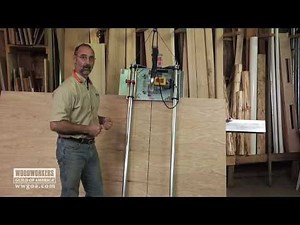 Woodworking Tools: Power Tools - Using A Vertical Panel Saw