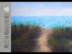 Painting a Beach/Sand Dunes in Soft Pastels