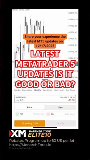 Latest Metatrader 5 Updates for IOS.. is it good or bad? #trading #xmglobal