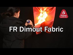 Self-Extinguishing Dimout Fabric Demo — Flame-Retardant Performance That Never Washes Out