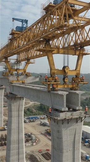 This Giant Machine Builds Bridges! 😲🏗️