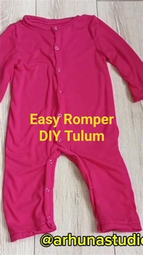 Baby Romper Tutorial ✂️ | 18–24 Months/ Kendin Yap Bebek Tulumu ✂️ 18–24 Ay