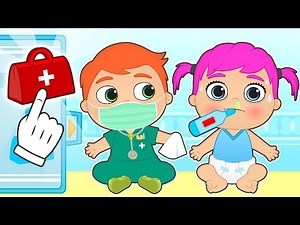 BABIES ALEX AND LILY 🤒 Lily is sick with Coronavirus and Doctor Alex save her 🌡️ 🦠 Videos for kids