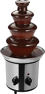 4 Tiers Stainless Steel Chocolate Fountain Machine, 4 Layer Durable Rotating Practical Electric Chocolate Fountain Machine Chocolate Fondue Fountain Machine, for Chocolate Candy Butter Cheese