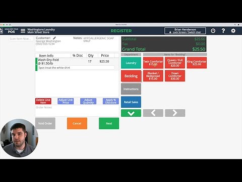 Wash-Dry-Fold POS | Basic Transaction