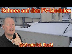 Snow on the PV system – this is what I advise you in winter weather, frost and snow