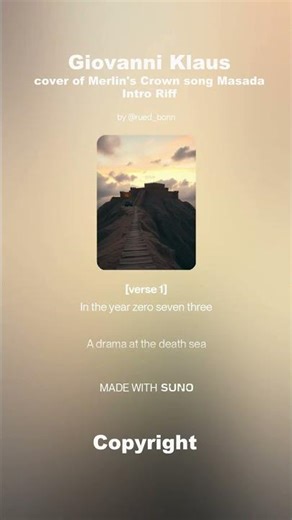 Masada - Intro & Riff #metal #music #guitar #rock #newmusic