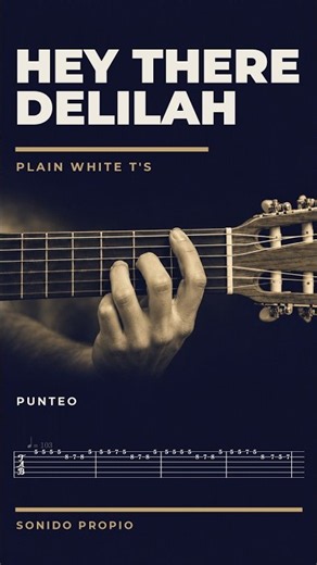 Hey there Delilah en guitarra fácil | Tablatura y punteo paso a paso