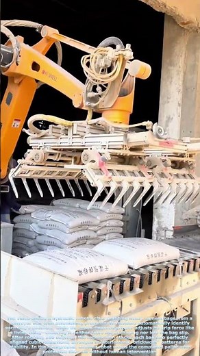 The Precision Dance of Robotic Claws: Fully Automated Cement Bag Palletizing System