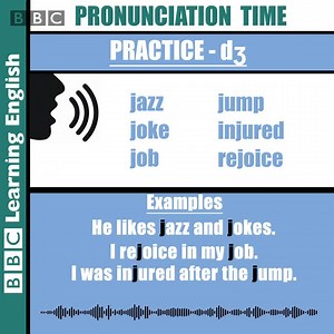 3.7K views · 139 reactions |  It’s time to practise pronunciation. Listen to Tom pronouncing words which contain the sound /dʒ/ - ️ repeat after him. Practice makes perfect! More #pronunciation tips here: https://bbc.in/2OvoUpp #learnenglish #speakenglish #english #speaking #britishaccent #phonetic | BBC Learning English | Facebook