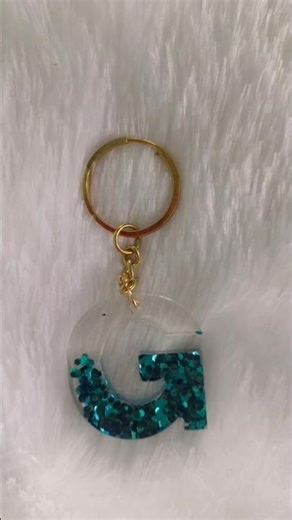 Resin Alphabet Keychain Making 😍 #Shorts