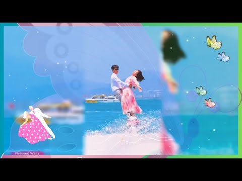 🦋❤️ Spectacular color of dream — Flyboard Waltz #waterwaltz #水上华尔兹 #浪漫水上飞人 #waltzdance #betterfly
