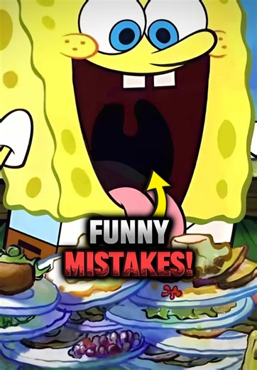 SpongeBob’s Most Embarrassing On-Screen Errors! 🤪 #spongebob #mistakes