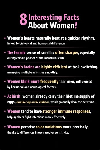 8 Amazing Facts About Women That Will Surprise You