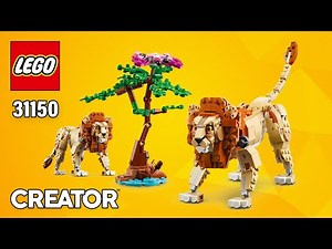 LEGO Lion (31150) from Creator Wild Safari Animals | Building Instructions ‪@TopBrickBuilder‬