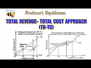 #29 PRODUCER'S EQUILIBRIUM: Total Revenue - Total Cost Approach [when price is constant (or falls)]
