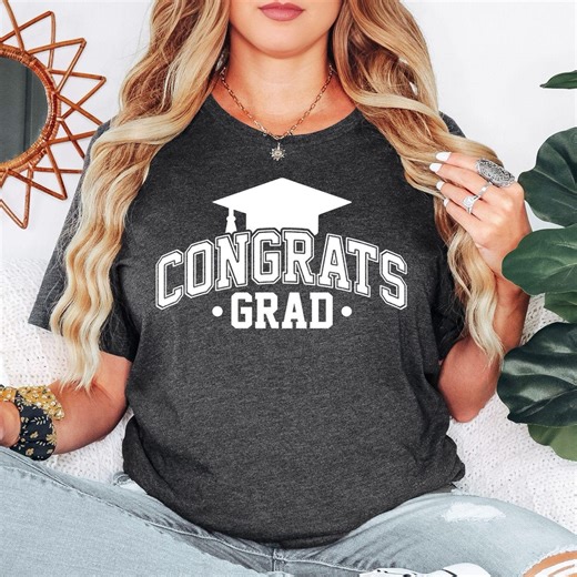 Congrats Grad T Shirt, Graduation Gift for Her, Class of 2026 Tee Shirt, Senior Graduation Outfit, College Graduate Graphic Tee - Etsy