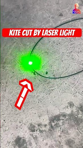 kite cut by laser light #kite #patang #shorts