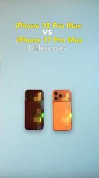 iPhone 18 Pro Max vs iPhone 17 Pro Max | Key differences and features