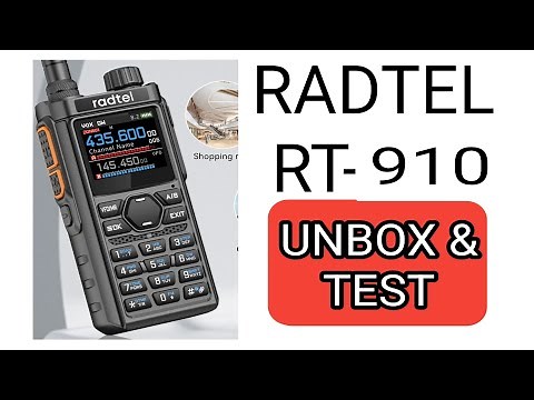 Radtel RT-910B Multi Band - Spectrum , Bluetooth AIR , Overview & Test